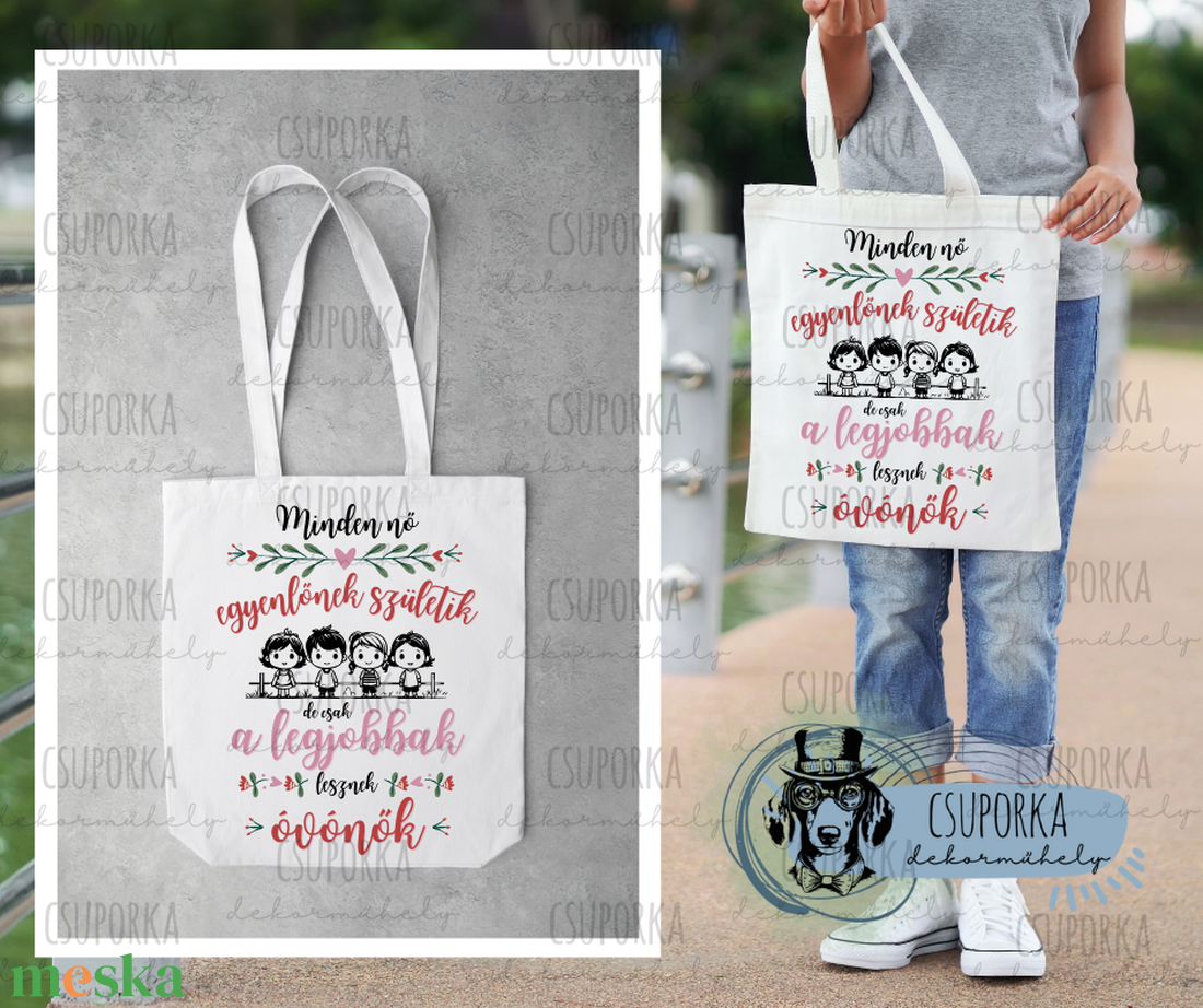 Bevásárlótáska - ovónő - táska & tok - bevásárlás & shopper táska - shopper, textiltáska, szatyor - Meska.hu Bevásárlótáska - ovónő - táska & tok - bevásárlás & shopper táska - shopper, textiltáska, szatyor - Meska.hu