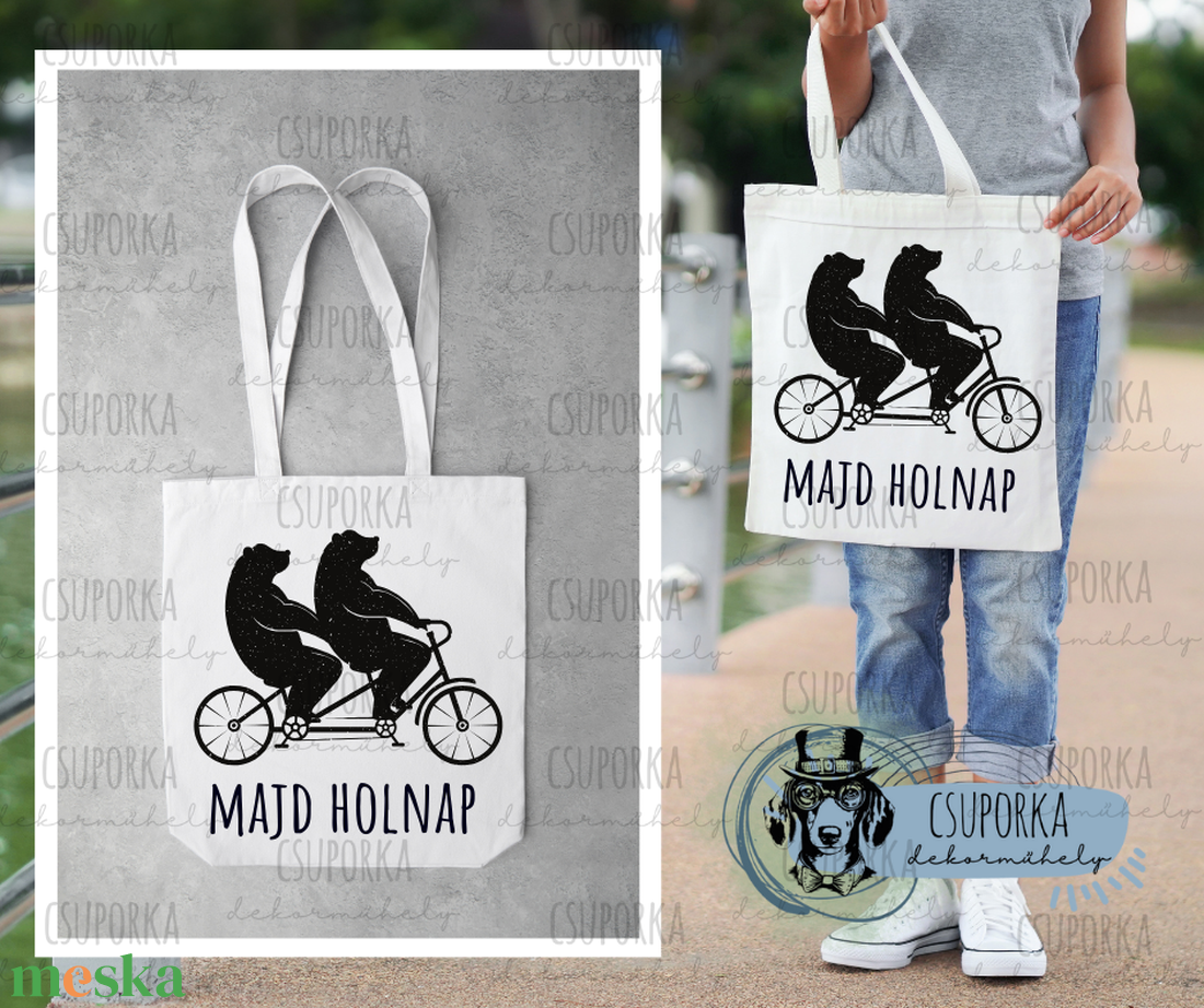 Bevásárlótáska - Majd holnap - táska & tok - bevásárlás & shopper táska - shopper, textiltáska, szatyor - Meska.hu Bevásárlótáska - Majd holnap - táska & tok - bevásárlás & shopper táska - shopper, textiltáska, szatyor - Meska.hu