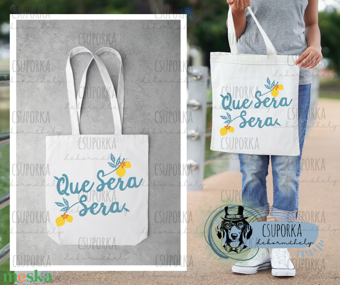 Bevásárlótáska - Que Sera Sera - táska & tok - bevásárlás & shopper táska - shopper, textiltáska, szatyor - Meska.hu Bevásárlótáska - Que Sera Sera - táska & tok - bevásárlás & shopper táska - shopper, textiltáska, szatyor - Meska.hu