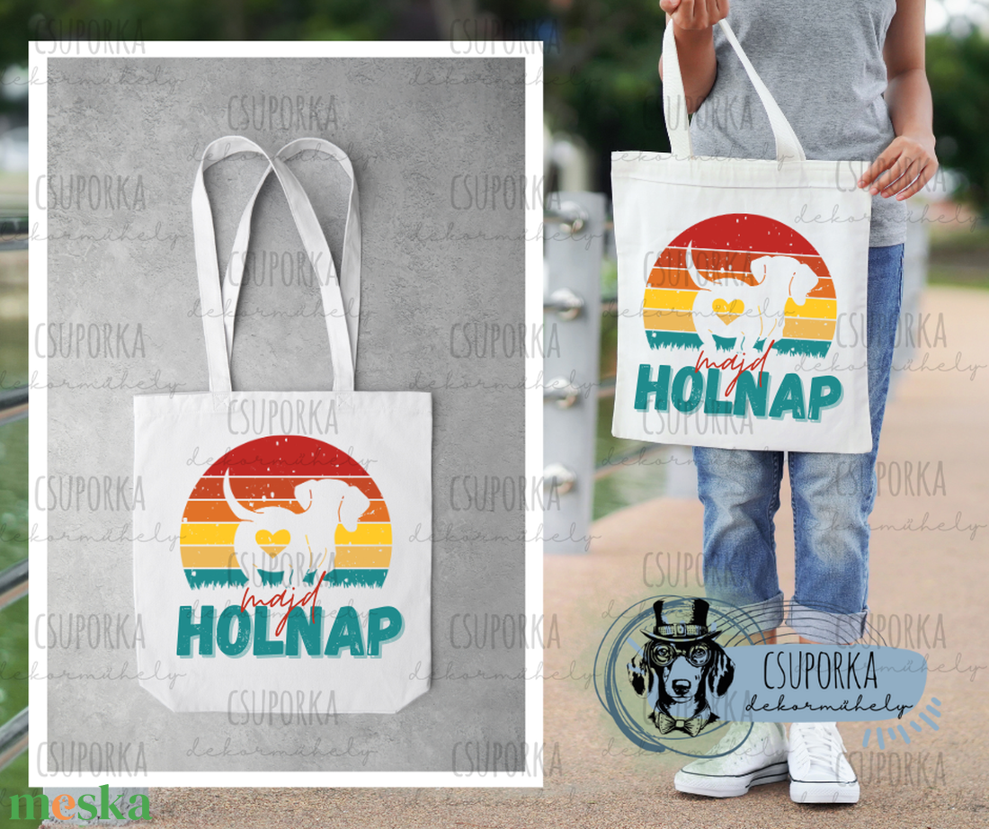 Bevásárlótáska - Majd holnap tacsi - táska & tok - bevásárlás & shopper táska - shopper, textiltáska, szatyor - Meska.hu Bevásárlótáska - Majd holnap tacsi - táska & tok - bevásárlás & shopper táska - shopper, textiltáska, szatyor - Meska.hu