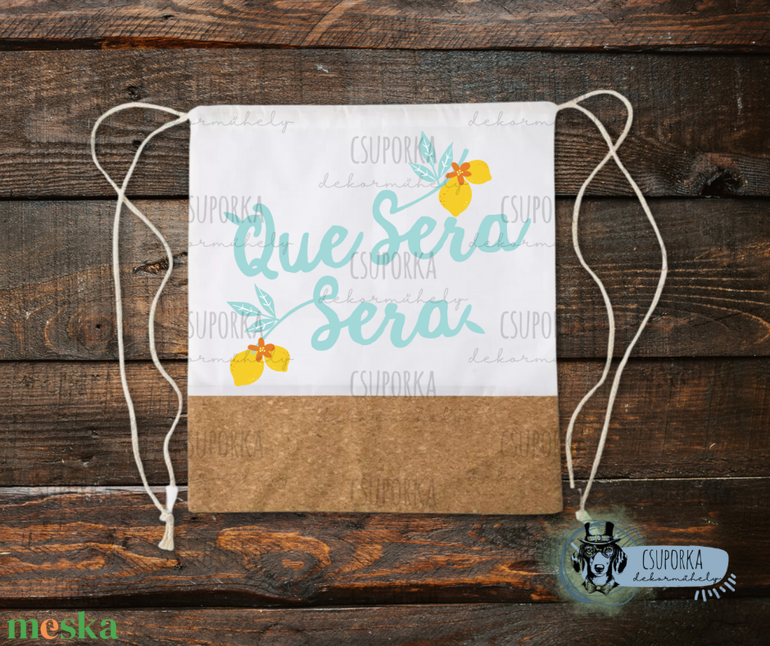 Tornazsák - Que Sera Sera - táska & tok - hátizsák - tornazsák, gymbag - Meska.hu Tornazsák - Que Sera Sera - táska & tok - hátizsák - tornazsák, gymbag - Meska.hu