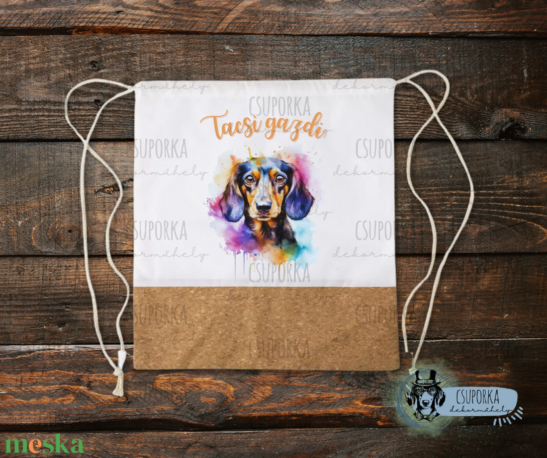 Tornazsák - Tacsi gazdi - táska & tok - hátizsák - tornazsák, gymbag - Meska.hu Tornazsák - Tacsi gazdi - táska & tok - hátizsák - tornazsák, gymbag - Meska.hu