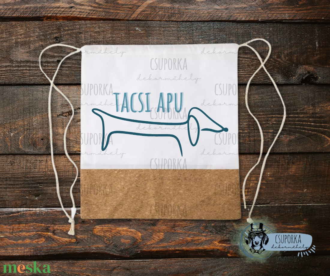 Tornazsák - Tacsi apu 1 - táska & tok - hátizsák - tornazsák, gymbag - Meska.hu Tornazsák - Tacsi apu 1 - táska & tok - hátizsák - tornazsák, gymbag - Meska.hu