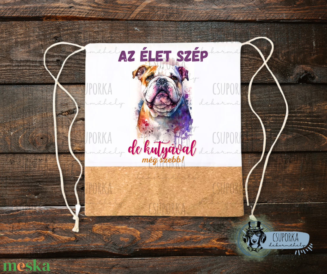 Tornazsák - Angol bulldog - táska & tok - hátizsák - tornazsák, gymbag - Meska.hu Tornazsák - Angol bulldog - táska & tok - hátizsák - tornazsák, gymbag - Meska.hu