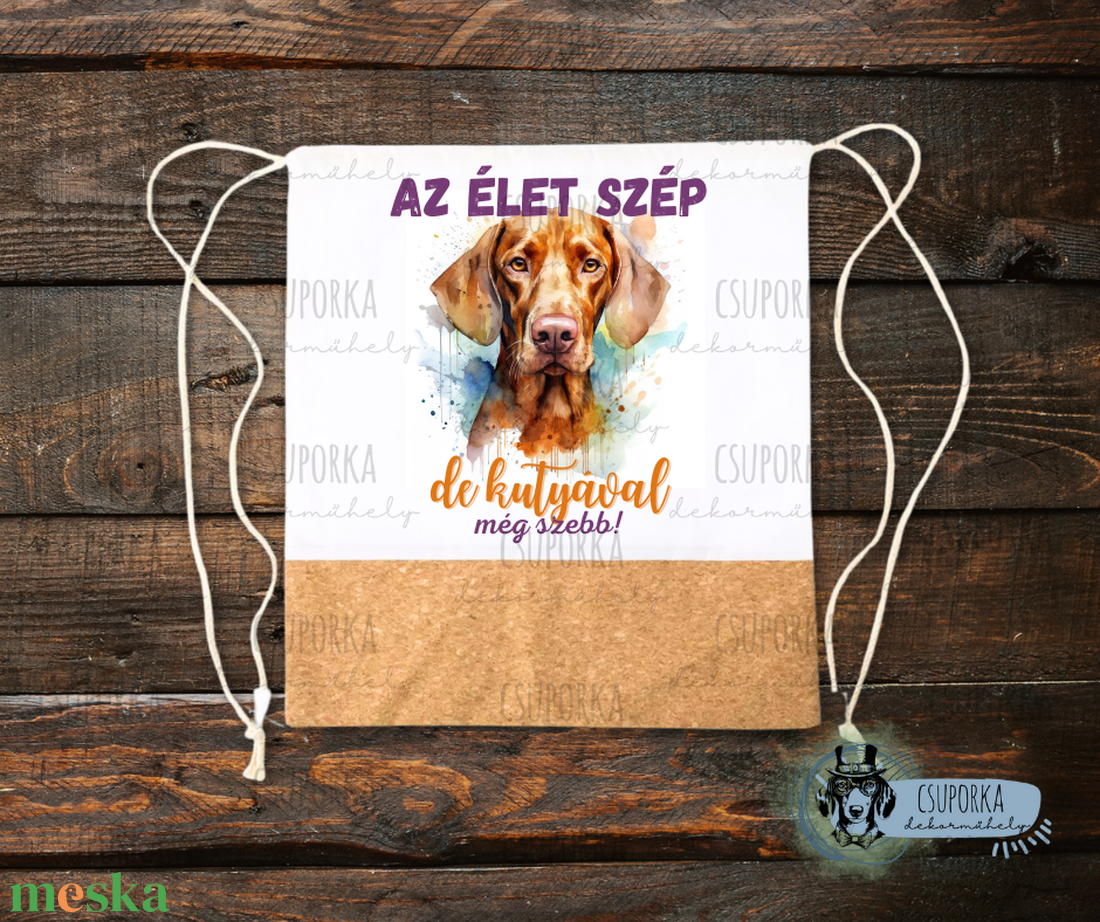 Tornazsák - Magyar vizsla - táska & tok - hátizsák - tornazsák, gymbag - Meska.hu Tornazsák - Magyar vizsla - táska & tok - hátizsák - tornazsák, gymbag - Meska.hu