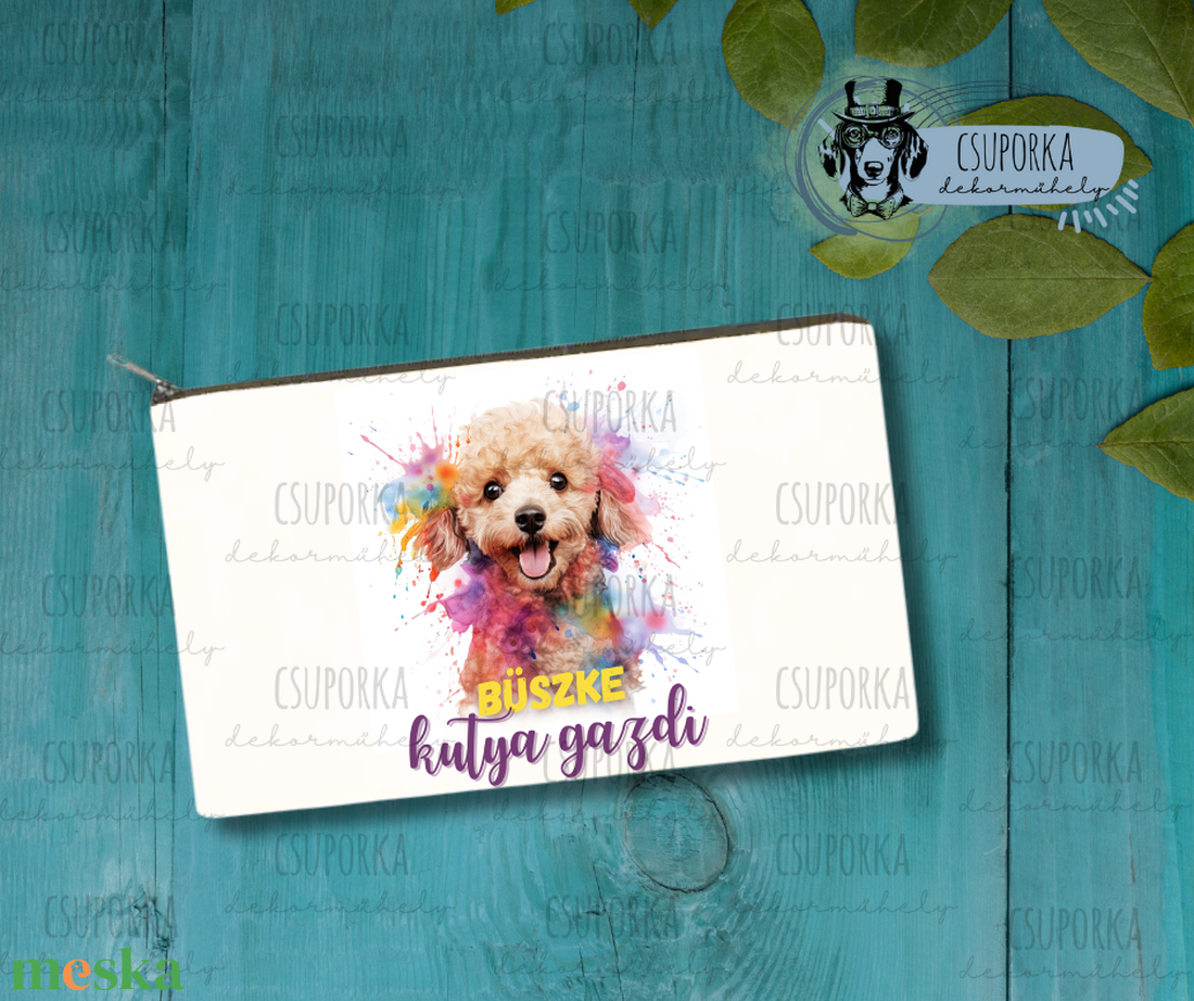 Zipzáras kozmetikai táska/tolltartó - Doodle 2 - otthon & életmód - papír, írószer - tolltartó & ceruzatekercs - Meska.hu