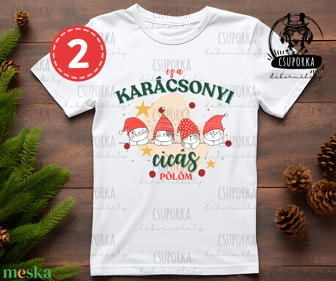Cicás karácsonyi póló - 3 féle mintával - karácsony - karácsonyi ruházat - karácsonyi póló & pulcsi - Meska.hu Cicás karácsonyi póló - 3 féle mintával - karácsony - karácsonyi ruházat - karácsonyi póló & pulcsi - Meska.hu