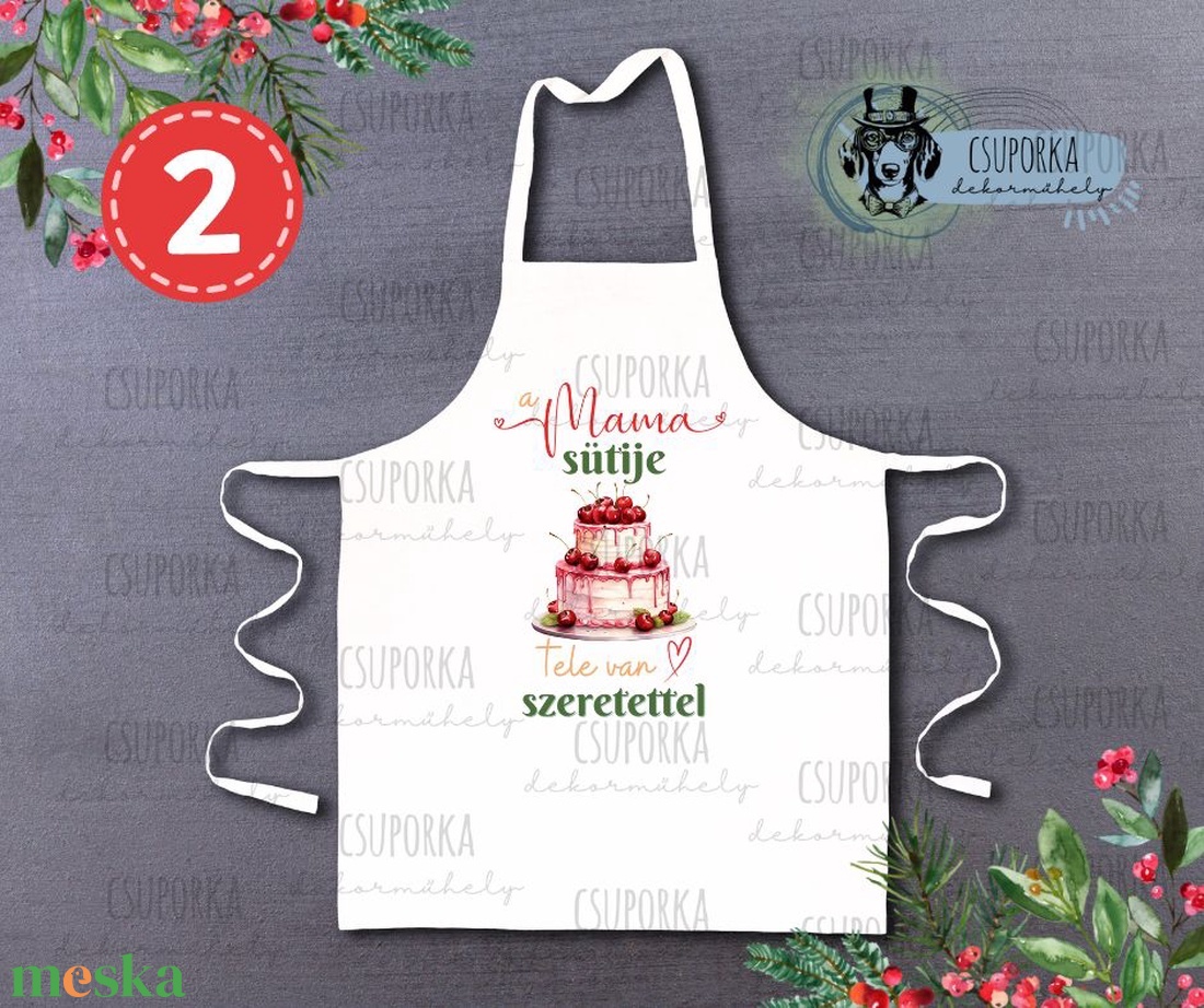 Karácsonyi kötény - Mama konyhája - otthon & életmód - konyhafelszerelés, tálalás - konyhai textil - kötény - Meska.hu Karácsonyi kötény - Mama konyhája - otthon & életmód - konyhafelszerelés, tálalás - konyhai textil - kötény - Meska.hu