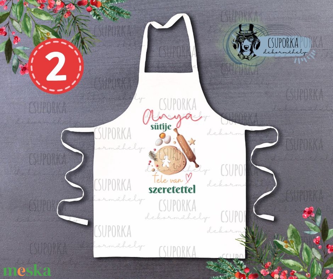 Karácsonyi kötény - Anya konyhája - otthon & életmód - konyhafelszerelés, tálalás - konyhai textil - kötény - Meska.hu Karácsonyi kötény - Anya konyhája - otthon & életmód - konyhafelszerelés, tálalás - konyhai textil - kötény - Meska.hu