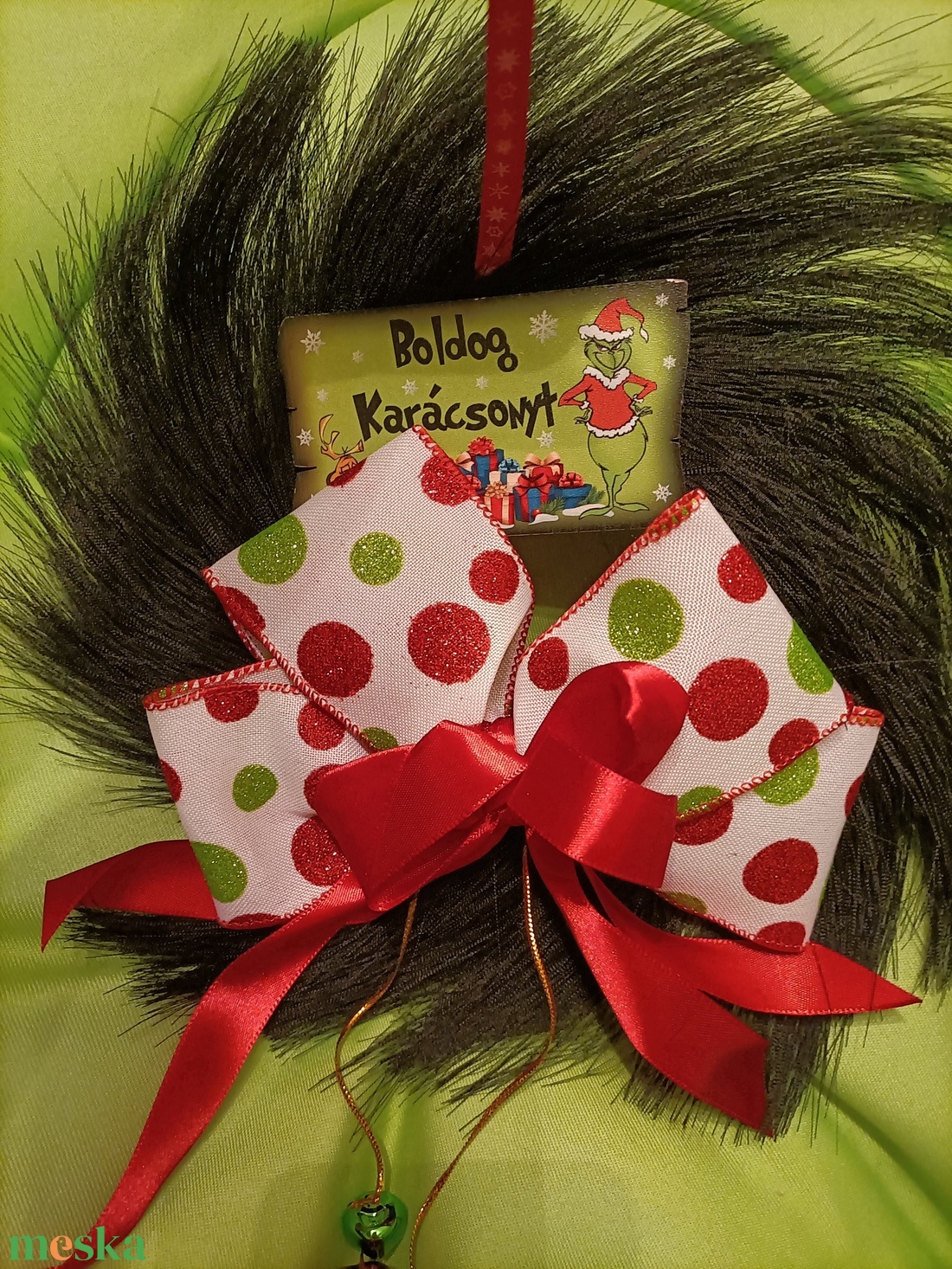 Grincses karácsonyi ajtódísz - karácsony - karácsonyi lakásdekoráció - karácsonyi ajtódíszek - Meska.hu Grincses karácsonyi ajtódísz - karácsony - karácsonyi lakásdekoráció - karácsonyi ajtódíszek - Meska.hu