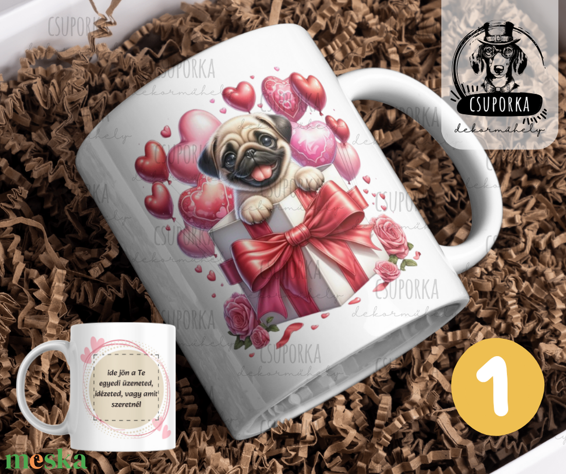 Kutyás bögre Valentin napra - 4 féle - otthon & életmód - konyhafelszerelés, tálalás - tálalás - bögre & csésze - Meska.hu Kutyás bögre Valentin napra - 4 féle - otthon & életmód - konyhafelszerelés, tálalás - tálalás - bögre & csésze - Meska.hu