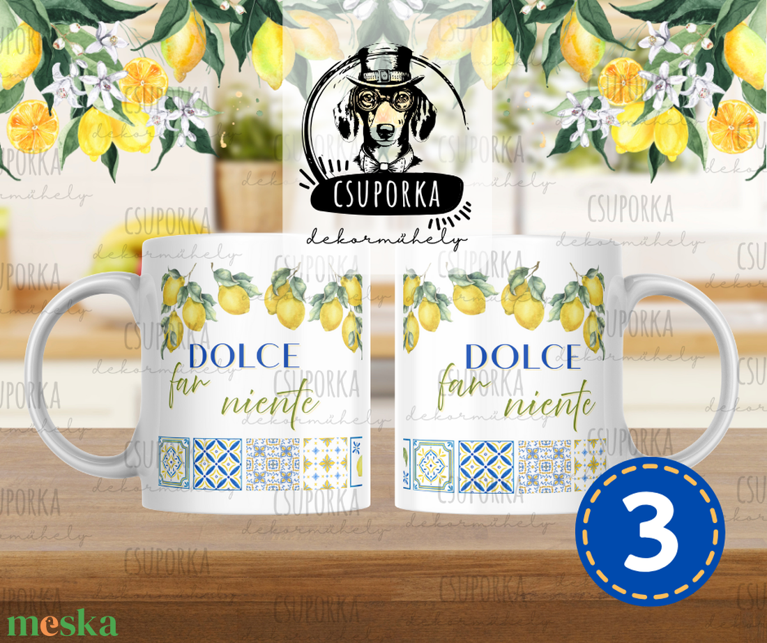 Dolce Far Niente bögre - Citrommal, Amalfi stílusban, 4 féle - otthon & életmód - konyhafelszerelés, tálalás - tálalás - bögre & csésze - Meska.hu Dolce Far Niente bögre - Citrommal, Amalfi stílusban, 4 féle - otthon & életmód - konyhafelszerelés, tálalás - tálalás - bögre & csésze - Meska.hu
