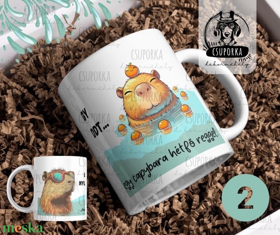Capybara hétfő reggel 4 különböző mintával - otthon & életmód - konyhafelszerelés, tálalás - tálalás - bögre & csésze - Meska.hu Capybara hétfő reggel 4 különböző mintával - otthon & életmód - konyhafelszerelés, tálalás - tálalás - bögre & csésze - Meska.hu