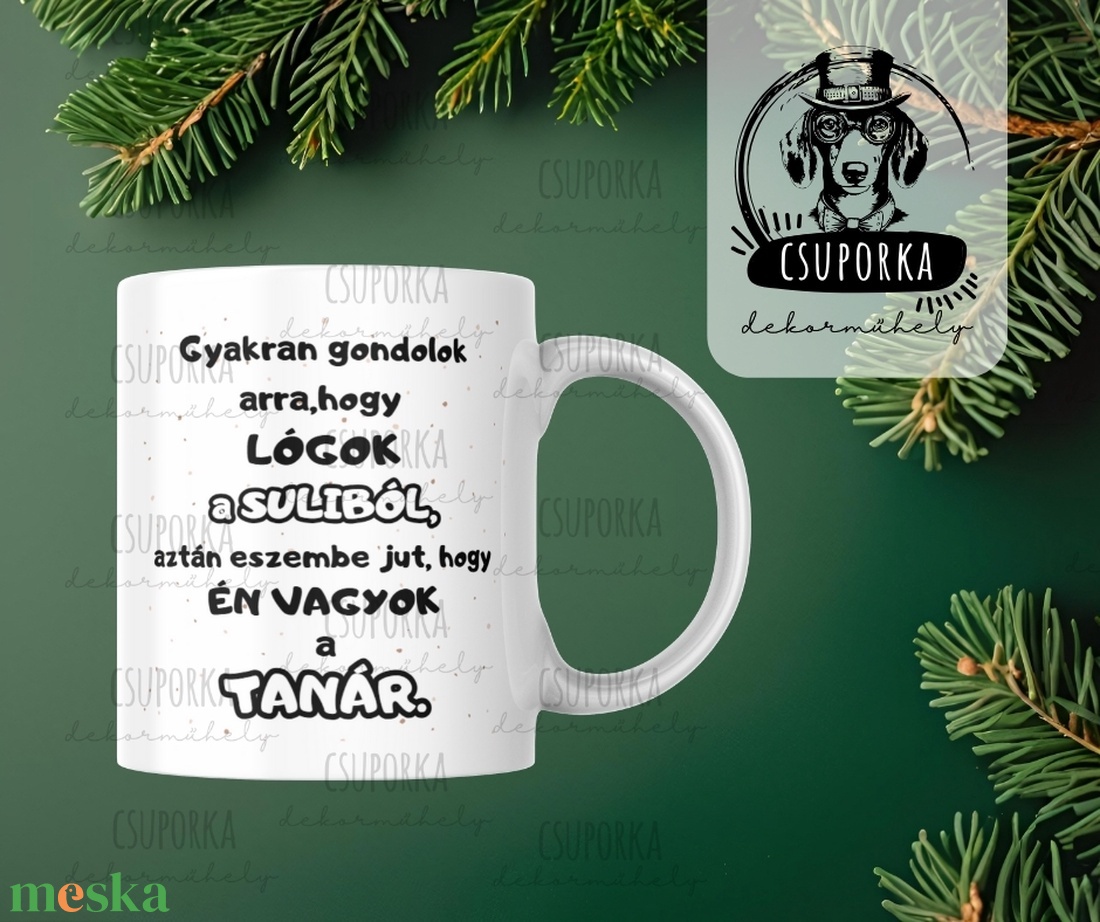 Humoros tanárbögre � vicces ajándék pedagógusoknak - otthon & életmód - konyhafelszerelés, tálalás - tálalás - bögre & csésze - Meska.hu