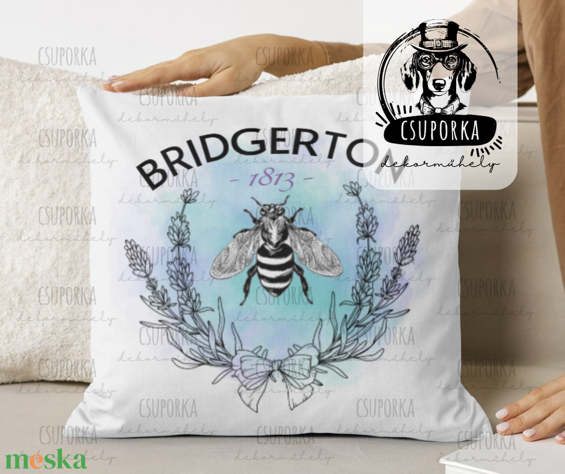 Bridgerton stílusú szatén párnahuzat � elegancia és finom humor minden napra - otthon & életmód - lakástextil - párna & párnahuzat - díszpárnahuzat - Meska.hu