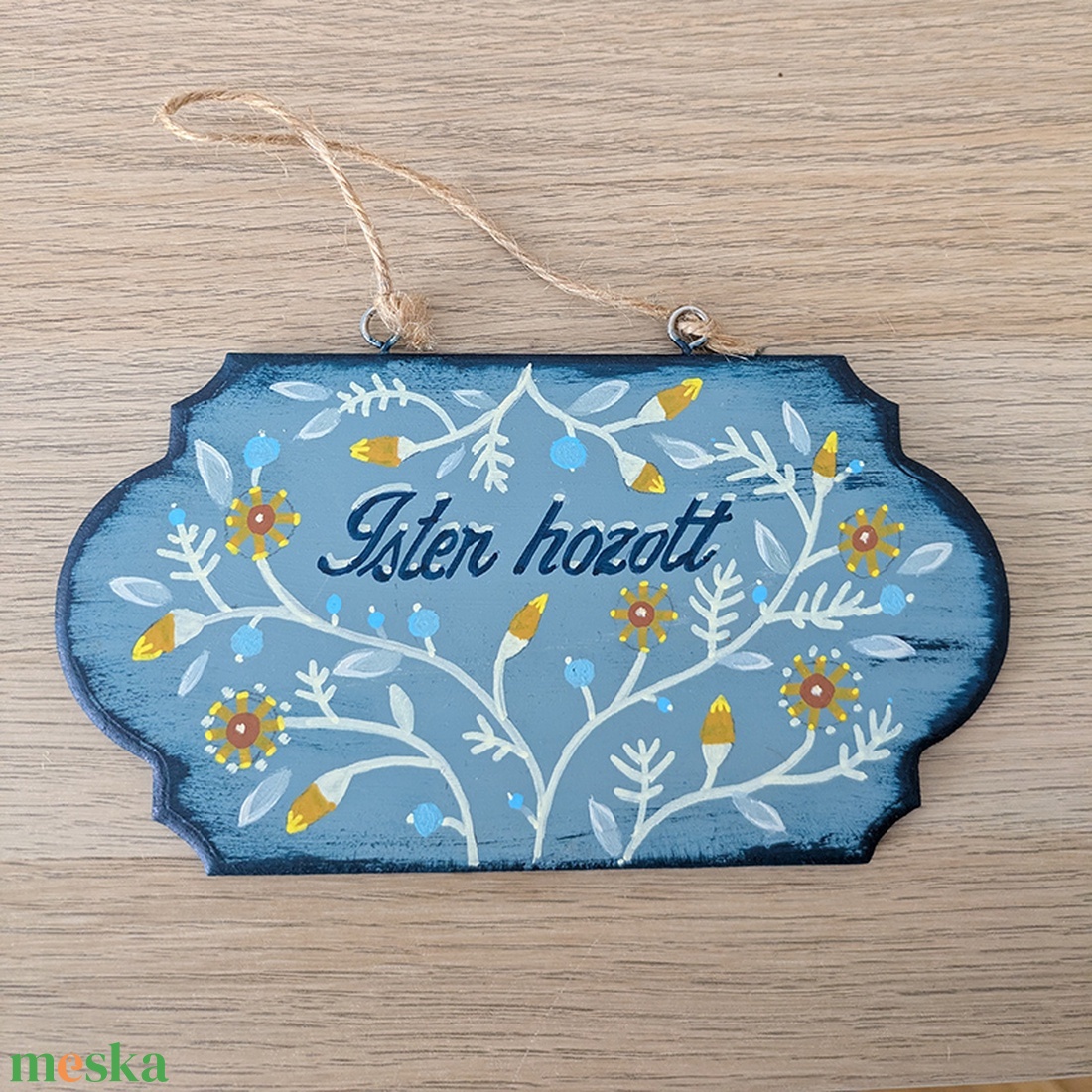 Üdvözlő tábla, kézzel festett - otthon & életmód - dekoráció - ajtó- és ablak dekoráció - ajtótábla - Meska.hu