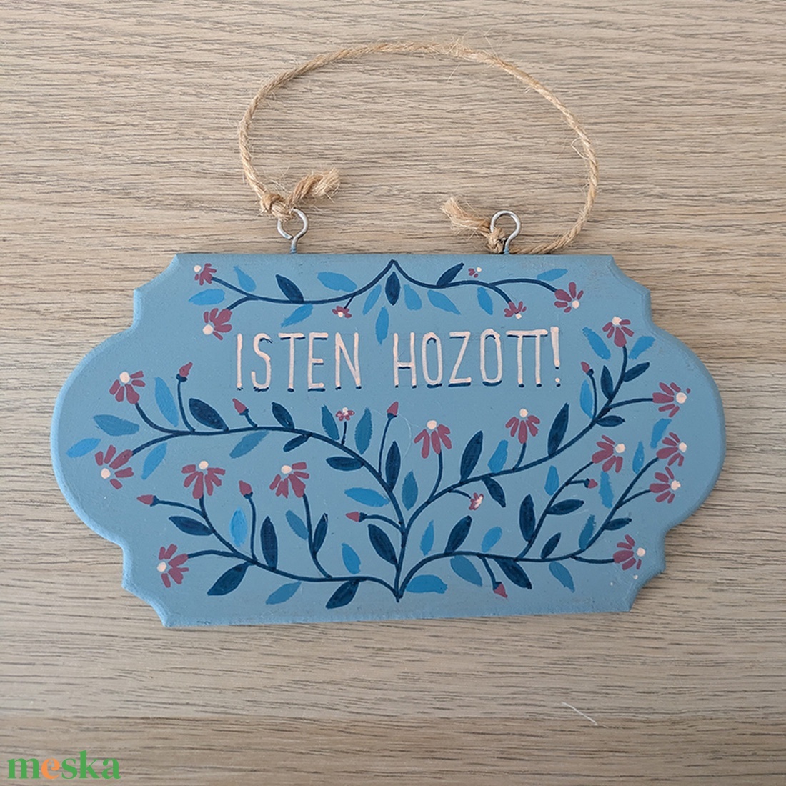 Üdvözlő tábla, kézzel festett - otthon & életmód - dekoráció - ajtó- és ablak dekoráció - ajtótábla - Meska.hu