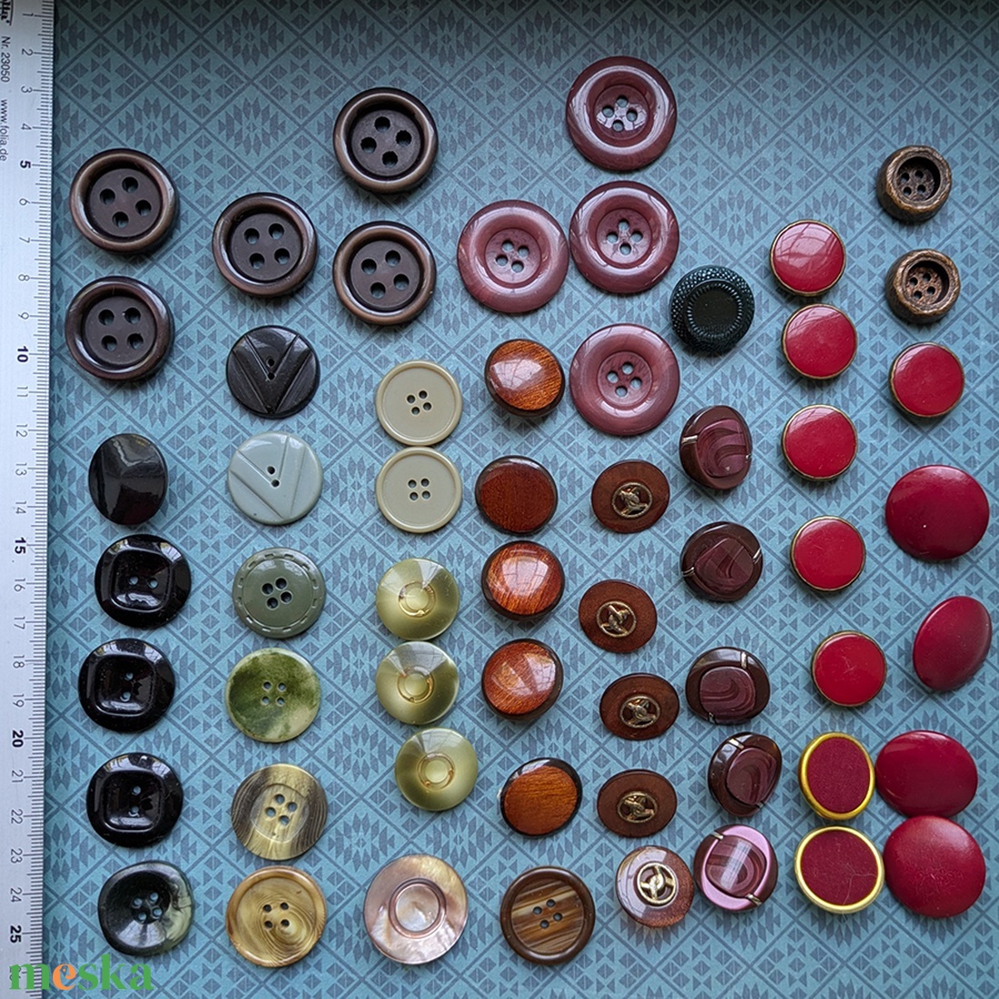 Vintage gomb csomag - kabátgomb - kellékek & szerszámok - rövidáru - gomb - műanyag gomb - Meska.hu