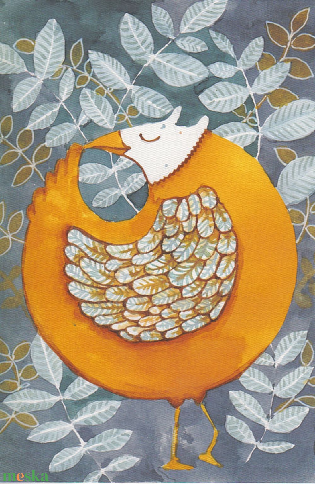 Művészi nyomat - arany madár - művészet - grafika & illusztráció - művészi nyomat - Meska.hu