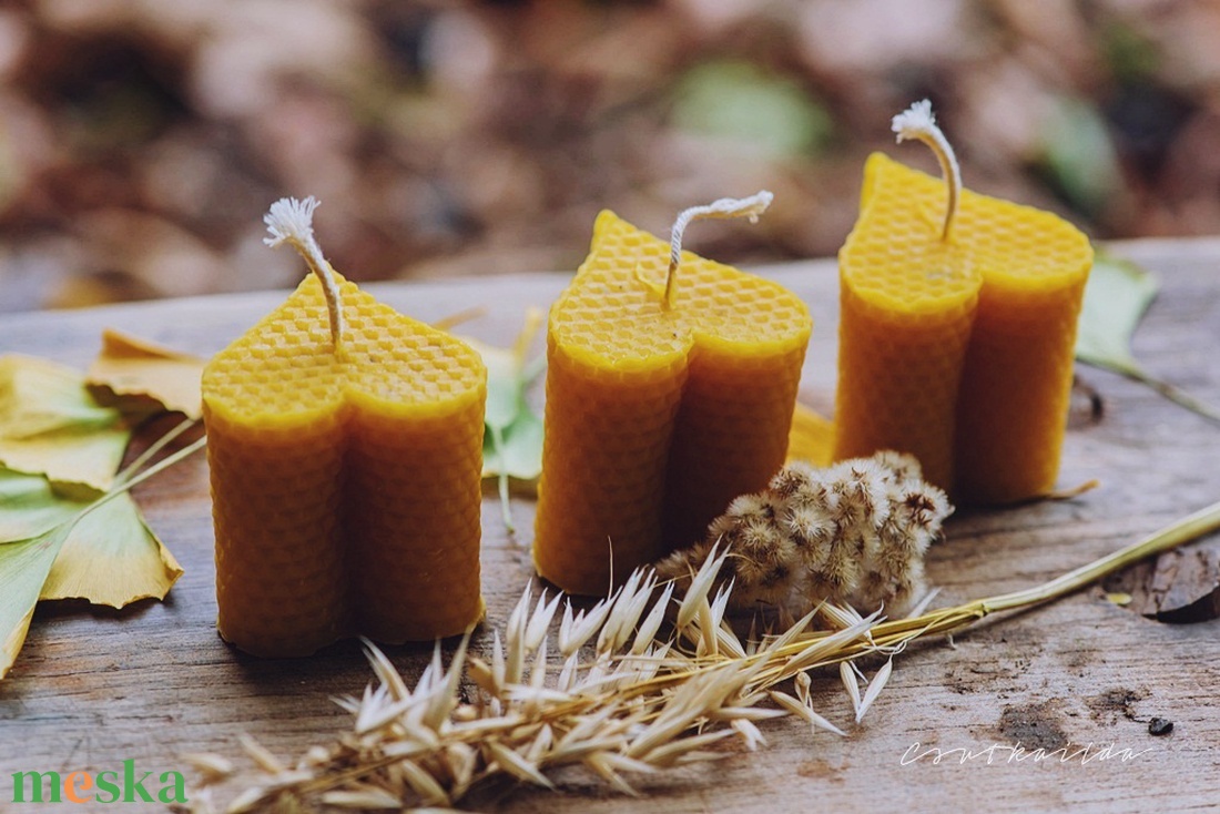 Szíves  gyertya - otthon & életmód - gyertya, illat, aroma - gyertya - Meska.hu