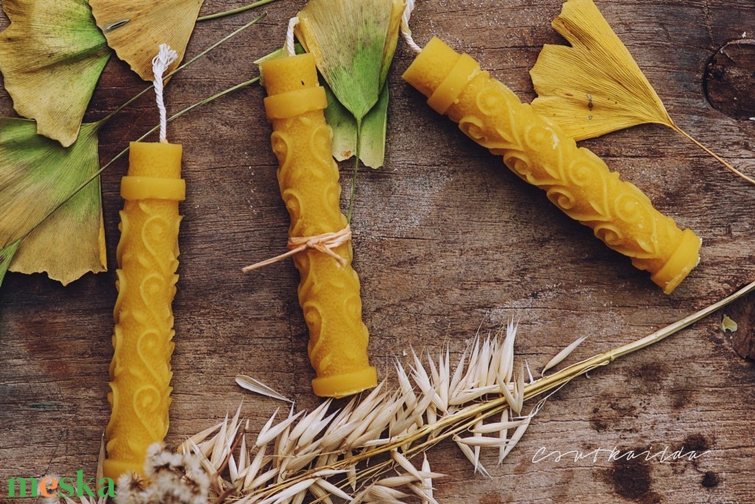 Szíves  gyertya - karácsony - karácsonyi lakásdekoráció - karácsonyfa szoknya, karácsonyfa alátét - Meska.hu