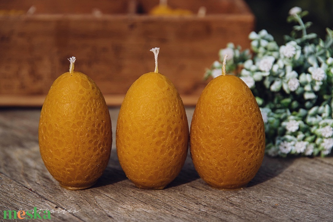 Csipkés húsvéti tojás - otthon & életmód - gyertya, illat, aroma - gyertya - Meska.hu