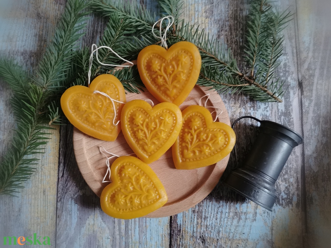 Életfás szív  - karácsony - karácsonyi lakásdekoráció - karácsonyfadíszek - Meska.hu