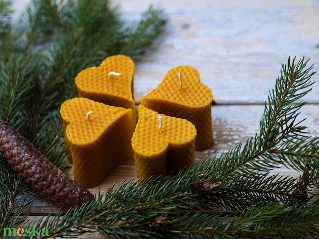 Adventi szív - otthon & életmód - gyertya, illat, aroma - gyertya - Meska.hu