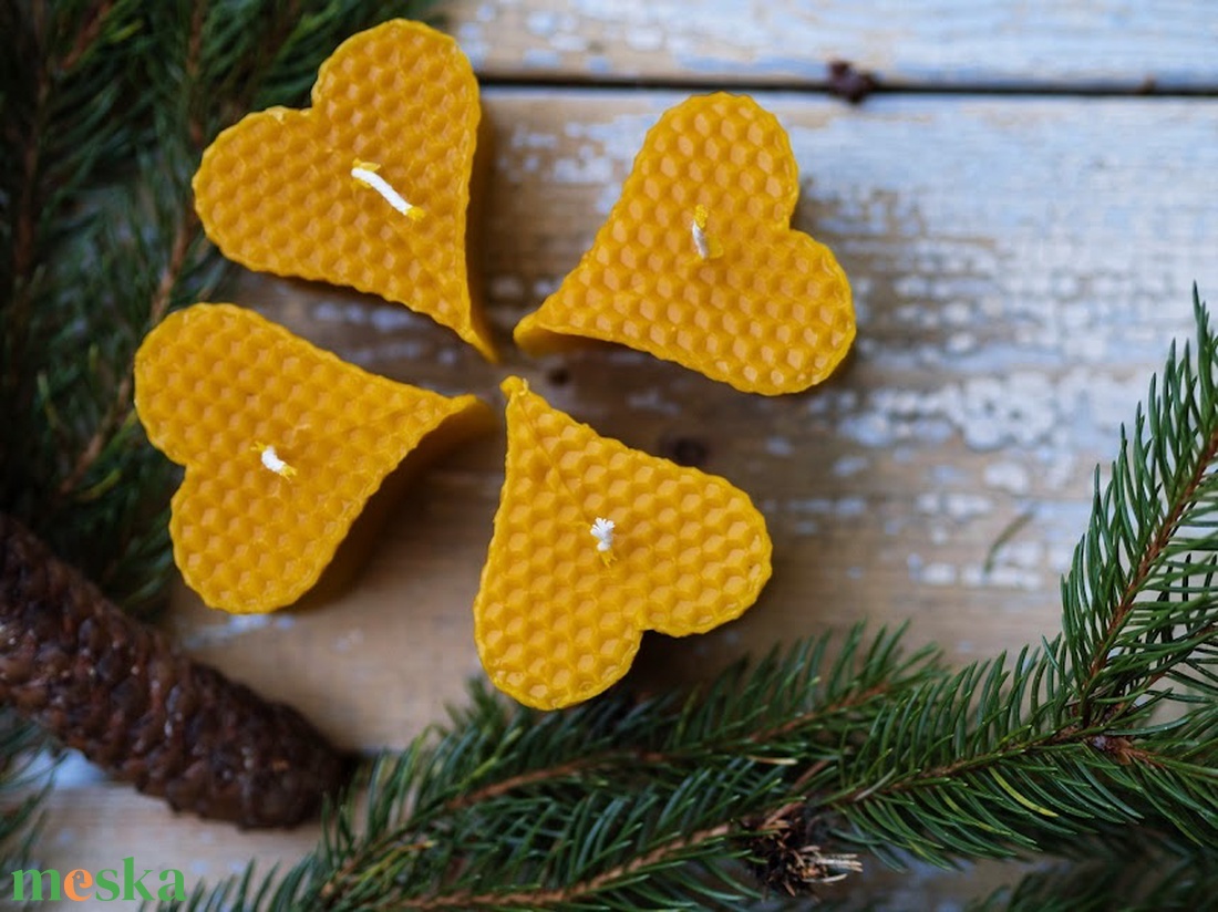Adventi szív - otthon & életmód - gyertya, illat, aroma - gyertya - Meska.hu