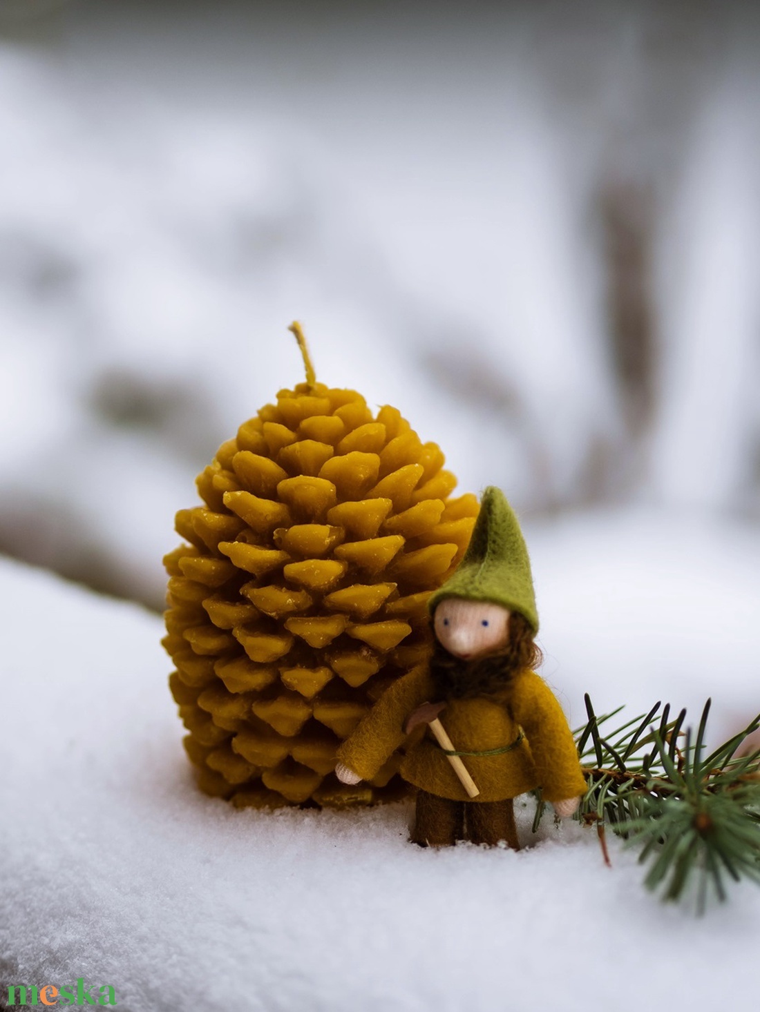 Csodaszép nagy toboz - karácsony - karácsonyi lakásdekoráció - karácsonyi illatgyertya, mécses - Meska.hu