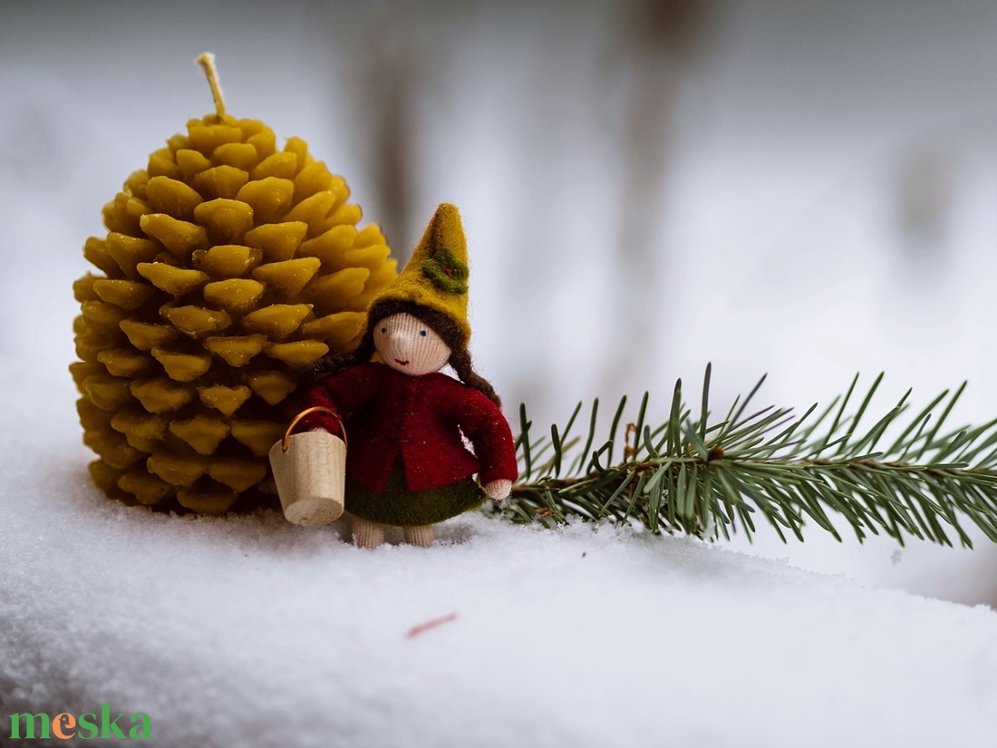 Csodaszép nagy toboz - karácsony - karácsonyi lakásdekoráció - karácsonyi illatgyertya, mécses - Meska.hu