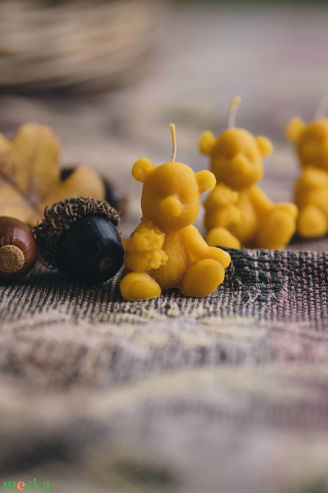 Pici maci /tortára is tehető gyertya/ - karácsony - adventi díszek - adventi gyertyadíszek és koszorúdíszek - Meska.hu