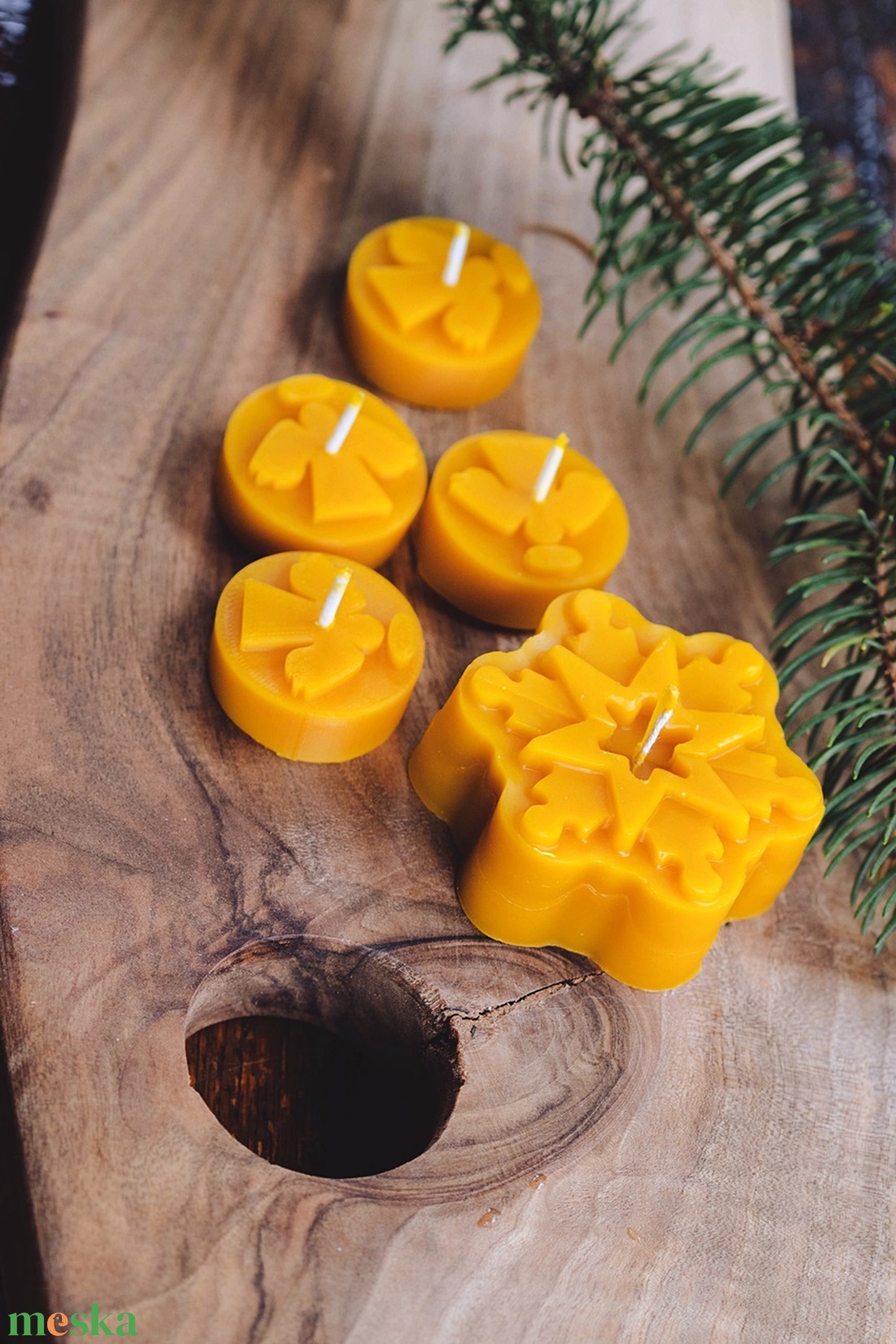 Angyalos mécses  és hópehely gyertya  - otthon & életmód - gyertya, illat, aroma - mécses és mécsestartó - Meska.hu