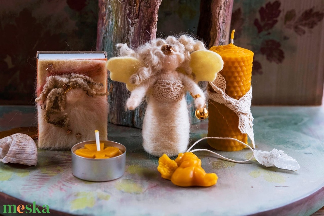 Angyali fény - otthon & életmód - gyertya, illat, aroma - mécses és mécsestartó - Meska.hu