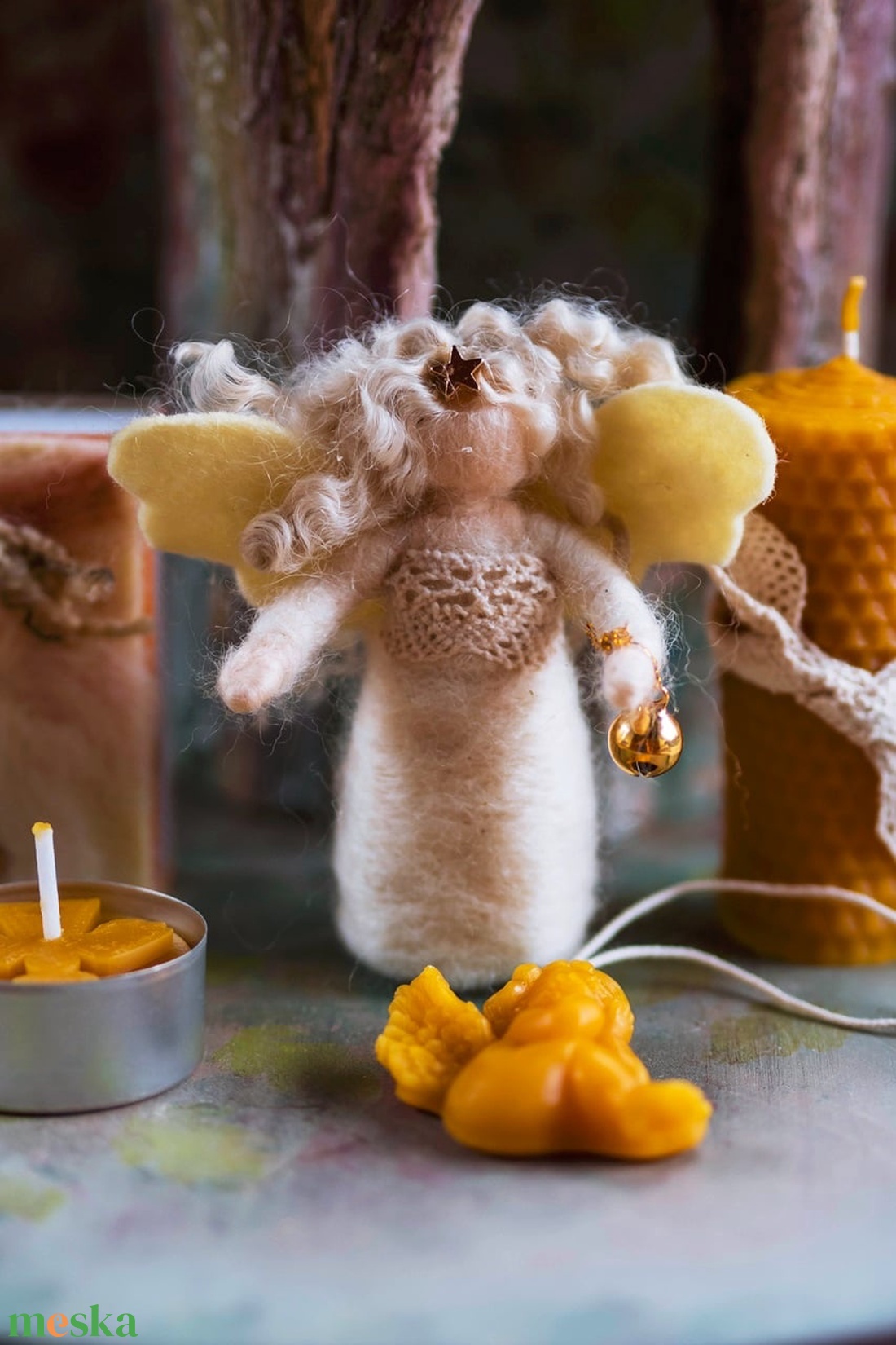 Angyali fény - otthon & életmód - gyertya, illat, aroma - mécses és mécsestartó - Meska.hu