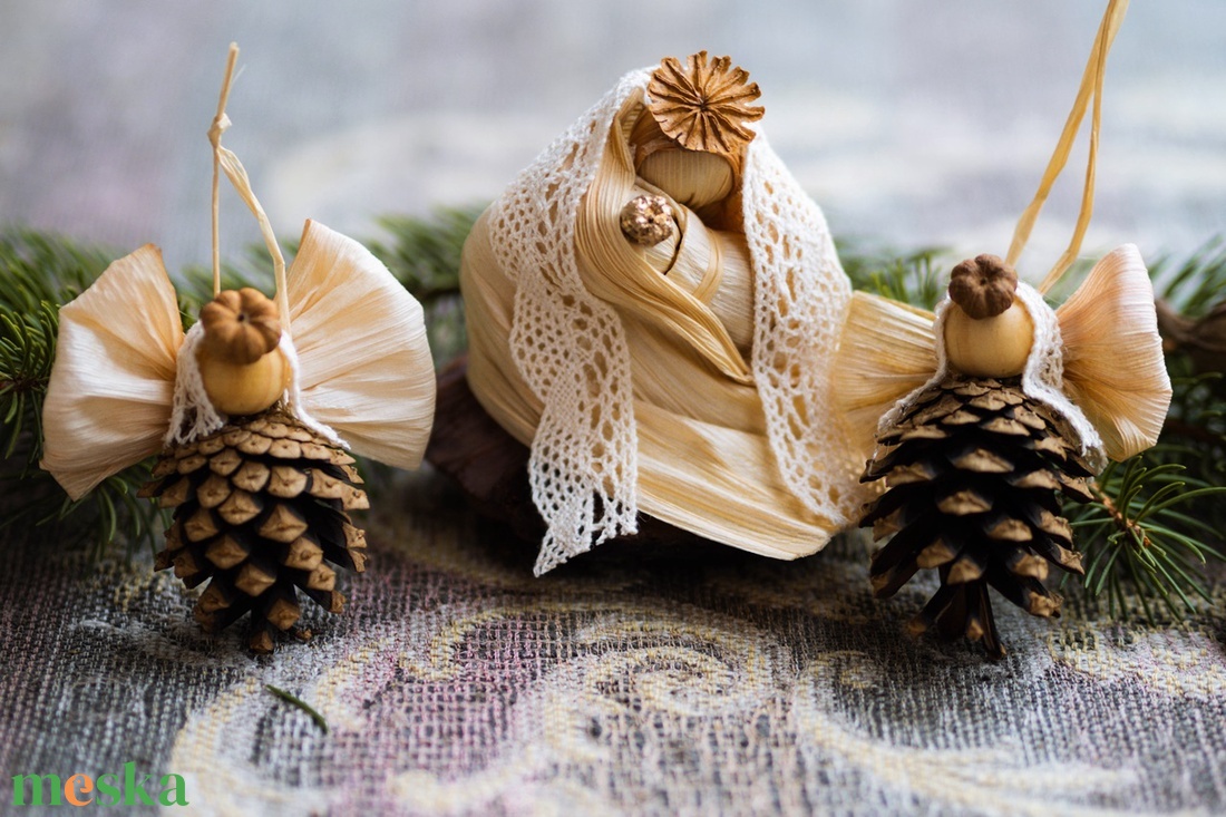 Mária angyalokkal - karácsony - karácsonyi lakásdekoráció - karácsonyi lakásdíszek - Meska.hu