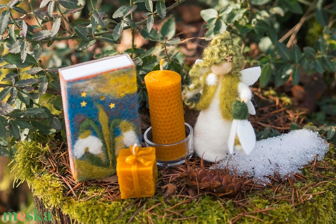 Gyapjú tündersegek  - karácsony - karácsonyi lakásdekoráció - karácsonyfadíszek - Meska.hu