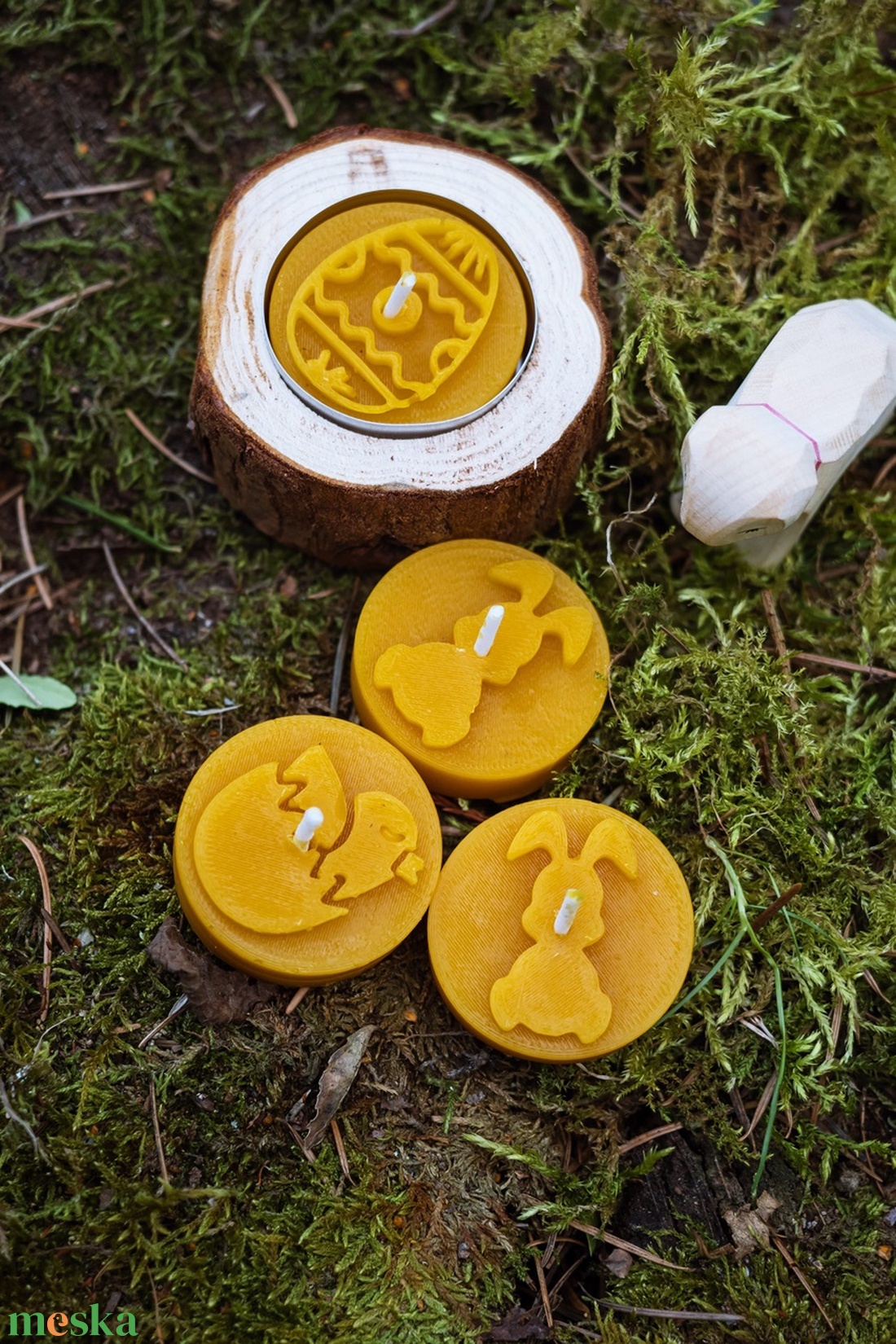 Húsvéti mécsesek - otthon & életmód - dekoráció - asztal és polc dekoráció - asztaldísz - Meska.hu