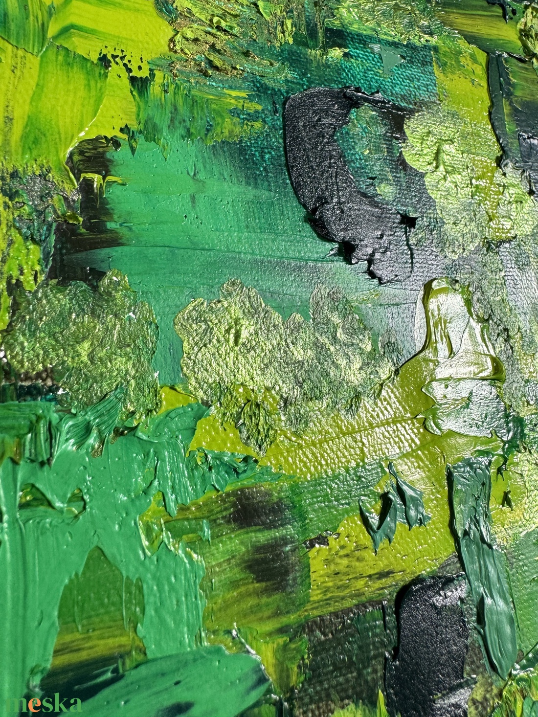 Rengetegben- sorozat I.- Absztrakt festmény rendelésre - művészet - festmény - festmény vegyes technika - Meska.hu