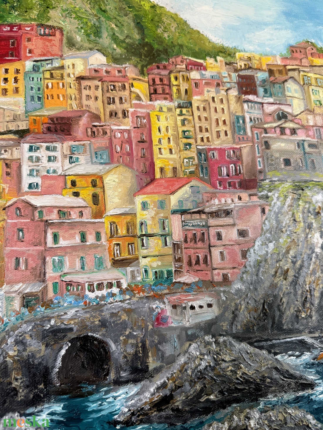 Cinque Terre- Látkép és tájkép rendelésre - művészet - festmény - olajfestmény - Meska.hu