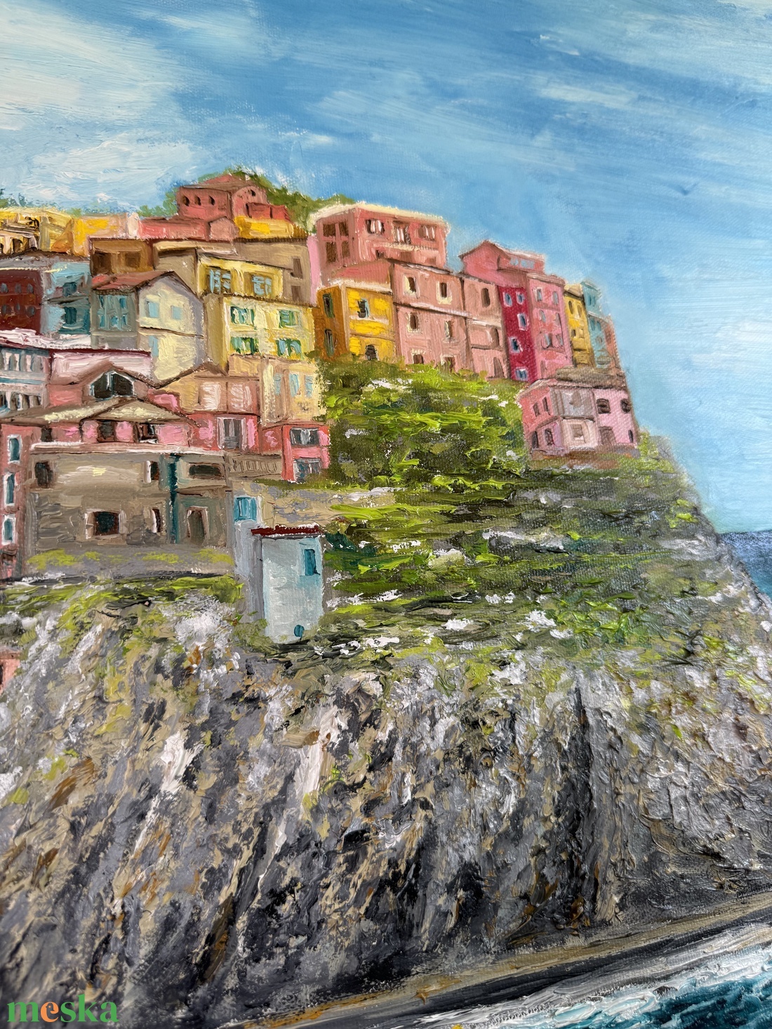 Cinque Terre- Látkép és tájkép rendelésre - művészet - festmény - olajfestmény - Meska.hu