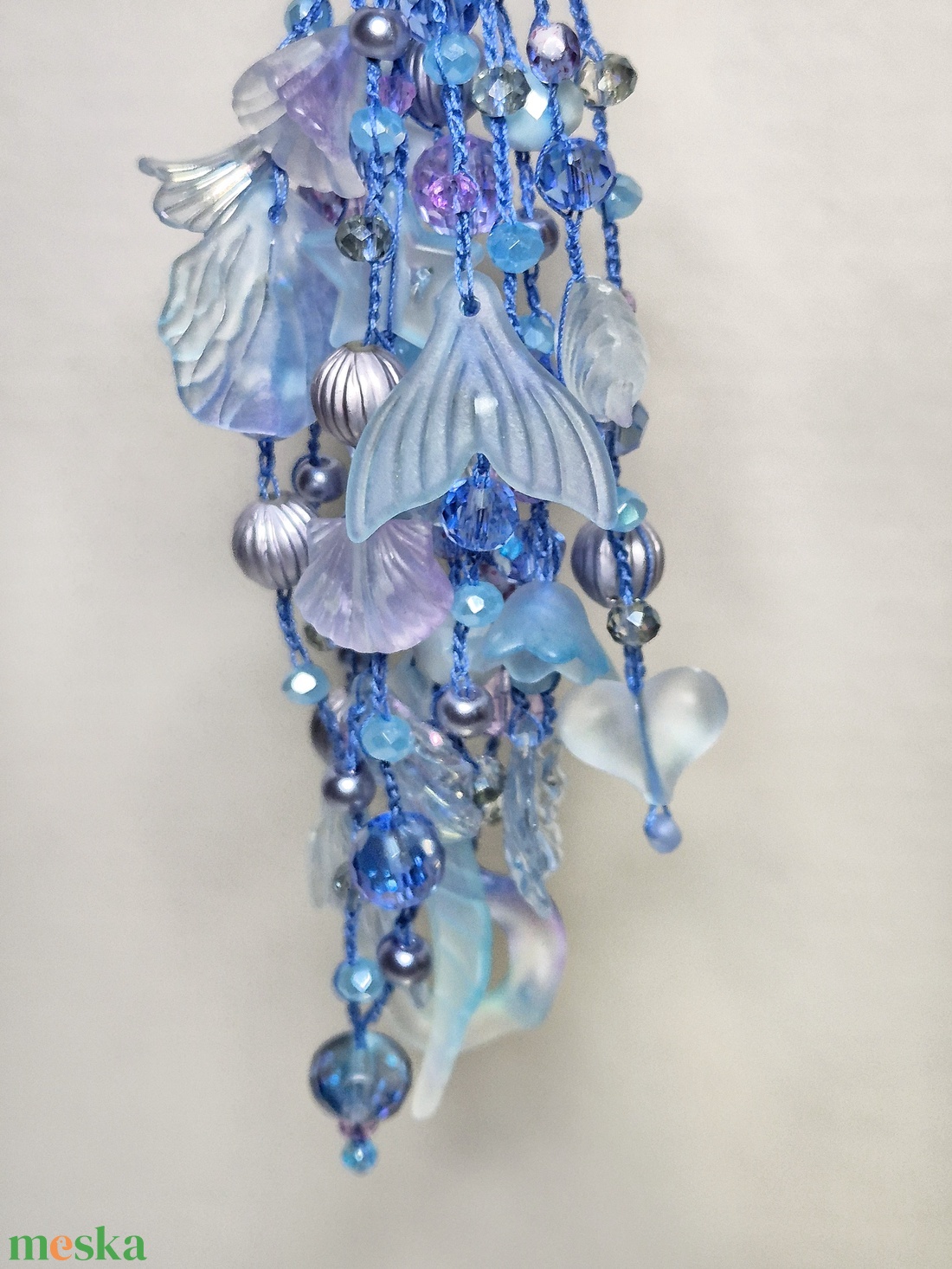 Kék, lila táskaékszer  - táska & tok - kulcstartó & táskadísz - táskadísz - Meska.hu Kék, lila táskaékszer  - táska & tok - kulcstartó & táskadísz - táskadísz - Meska.hu