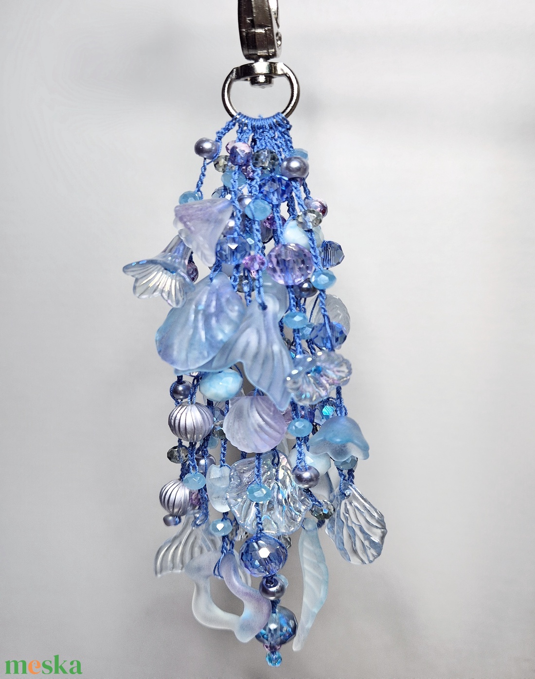 Kék, lila táskaékszer  - táska & tok - kulcstartó & táskadísz - táskadísz - Meska.hu Kék, lila táskaékszer  - táska & tok - kulcstartó & táskadísz - táskadísz - Meska.hu