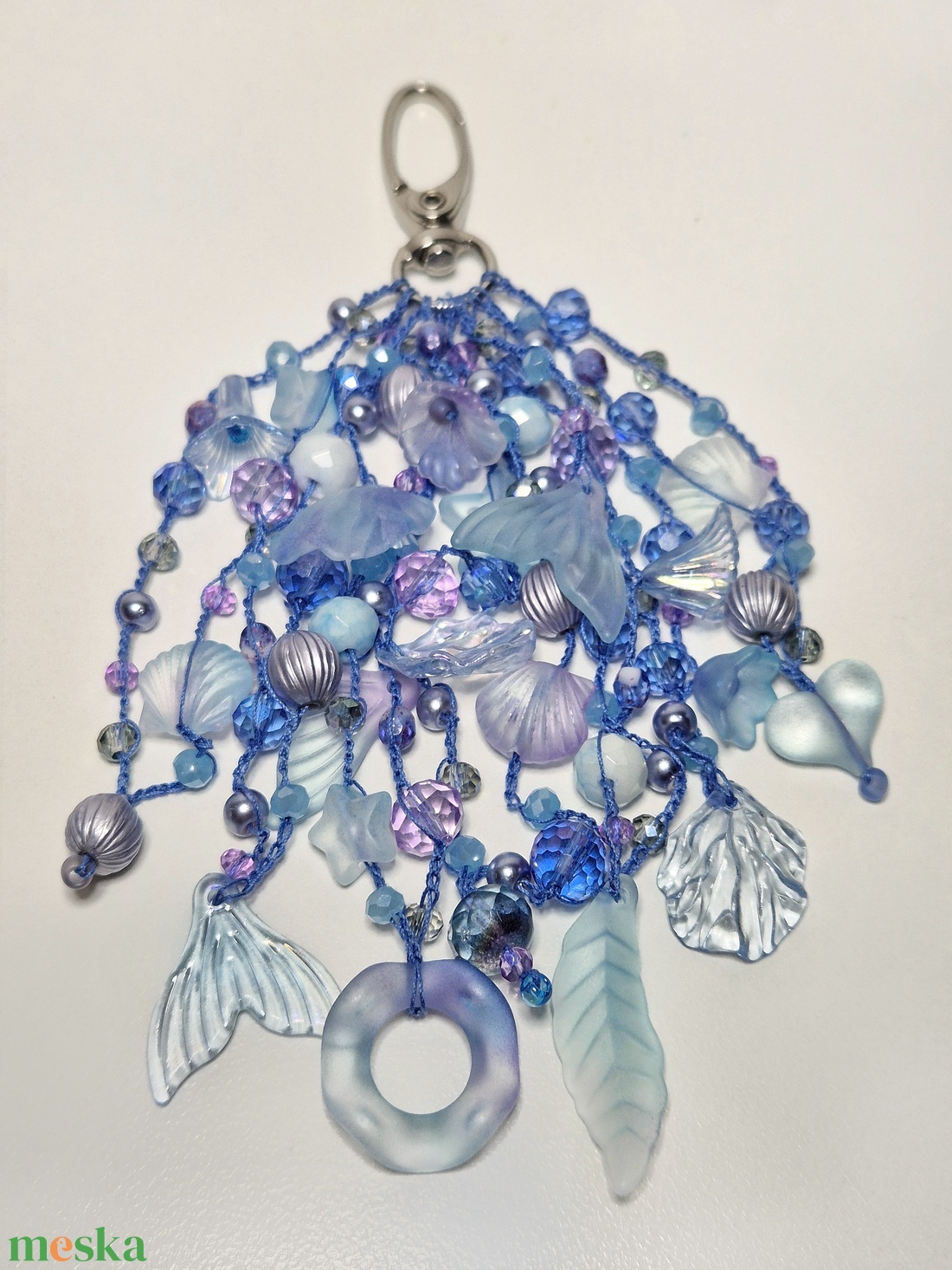 Kék, lila táskaékszer  - táska & tok - kulcstartó & táskadísz - táskadísz - Meska.hu Kék, lila táskaékszer  - táska & tok - kulcstartó & táskadísz - táskadísz - Meska.hu