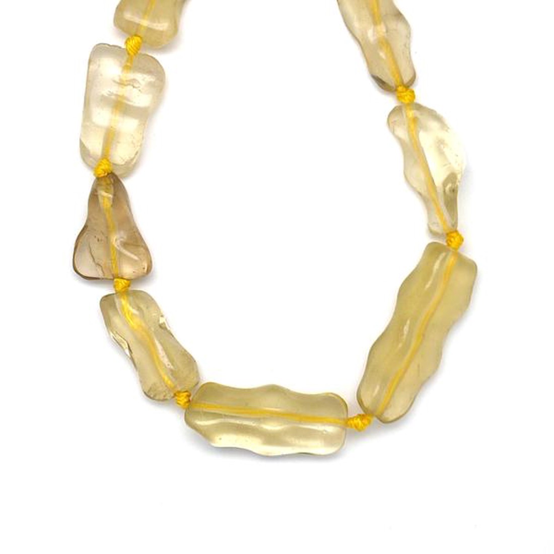 Citromkvarc 16x28mm� ékszerkészítő alapanyag (füzér) - kellékek & szerszámok - ásvány alapanyag - ásványfüzér - Meska.hu