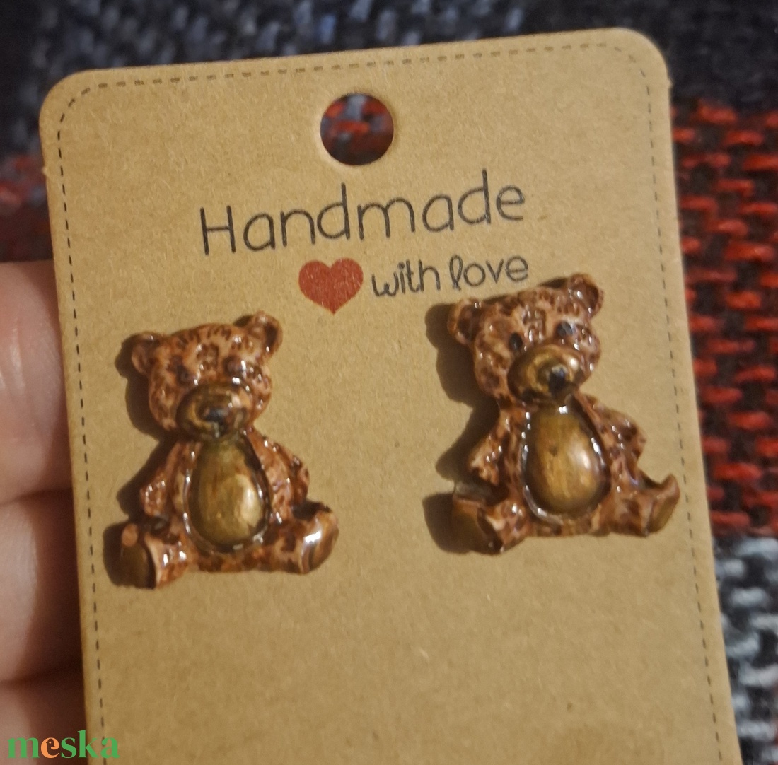 ��Maci alakú fülbevaló�� - ékszer - fülbevaló - fülékszer - Meska.hu