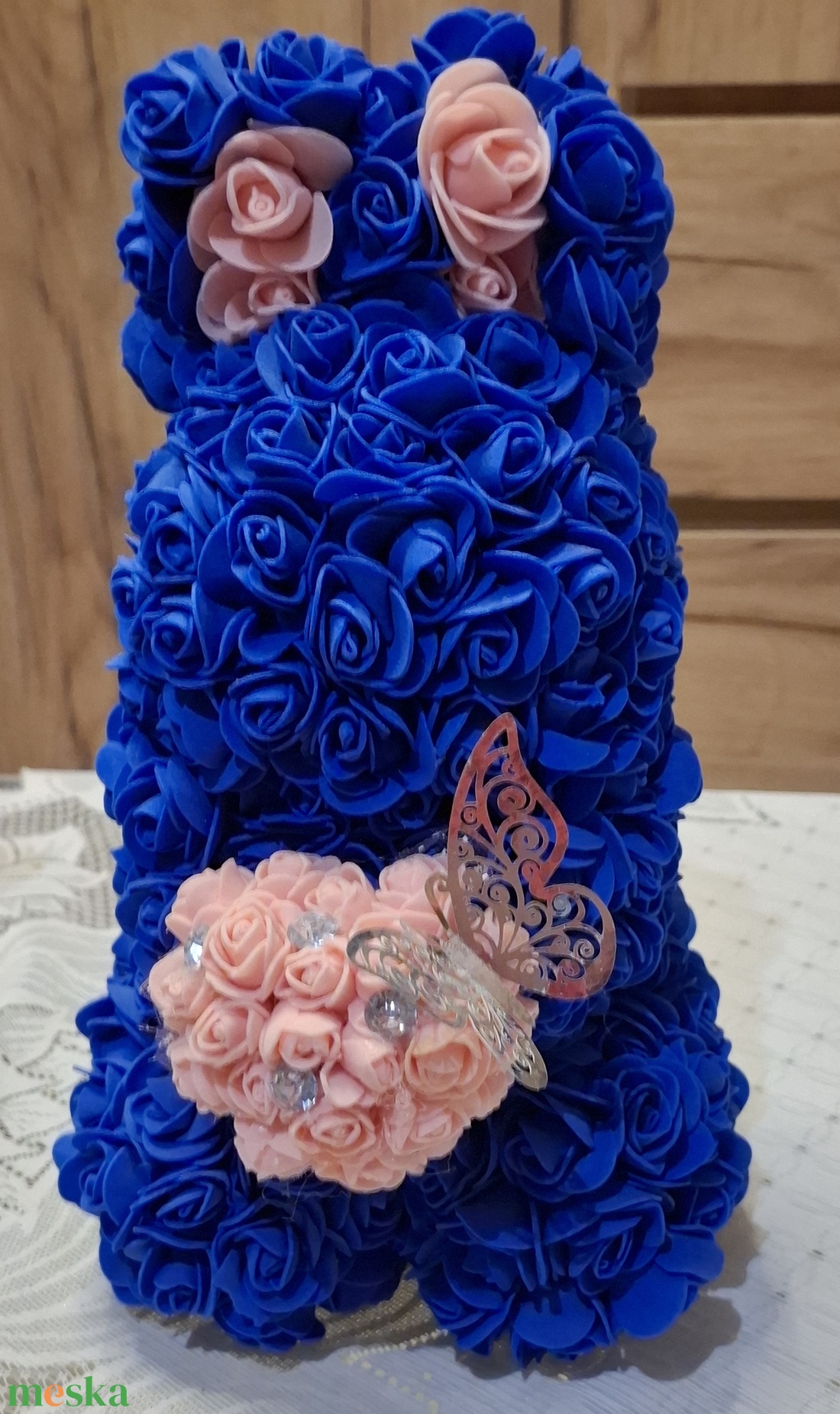 ���Habrózsa nyuszi��� - otthon & életmód - virágdekoráció - virágok - virágbox - Meska.hu