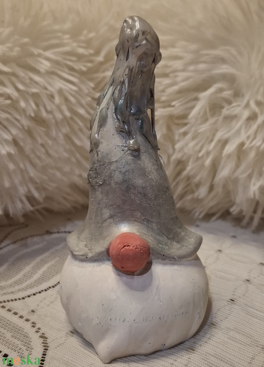 Jégmanó gipsz figura - karácsony - karácsonyi lakásdekoráció - karácsonyi lakásdíszek - Meska.hu