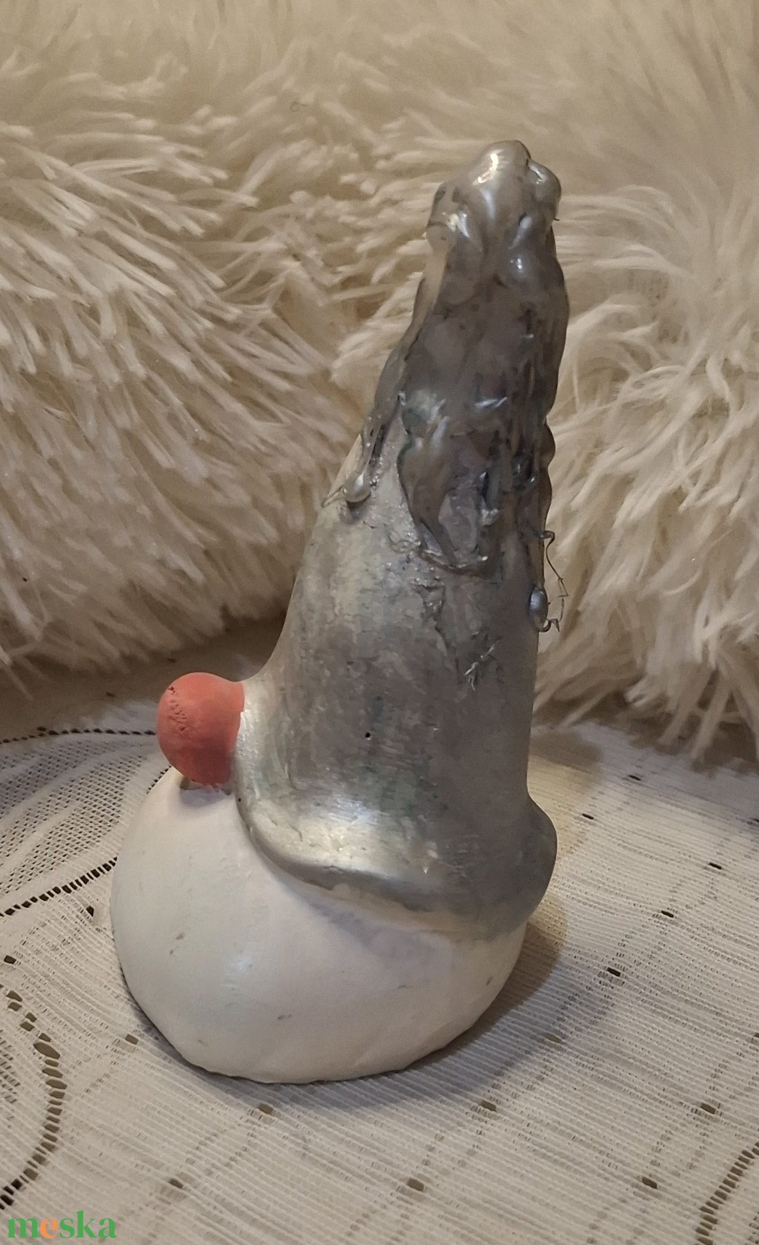 Jégmanó gipsz figura - karácsony - karácsonyi lakásdekoráció - karácsonyi lakásdíszek - Meska.hu