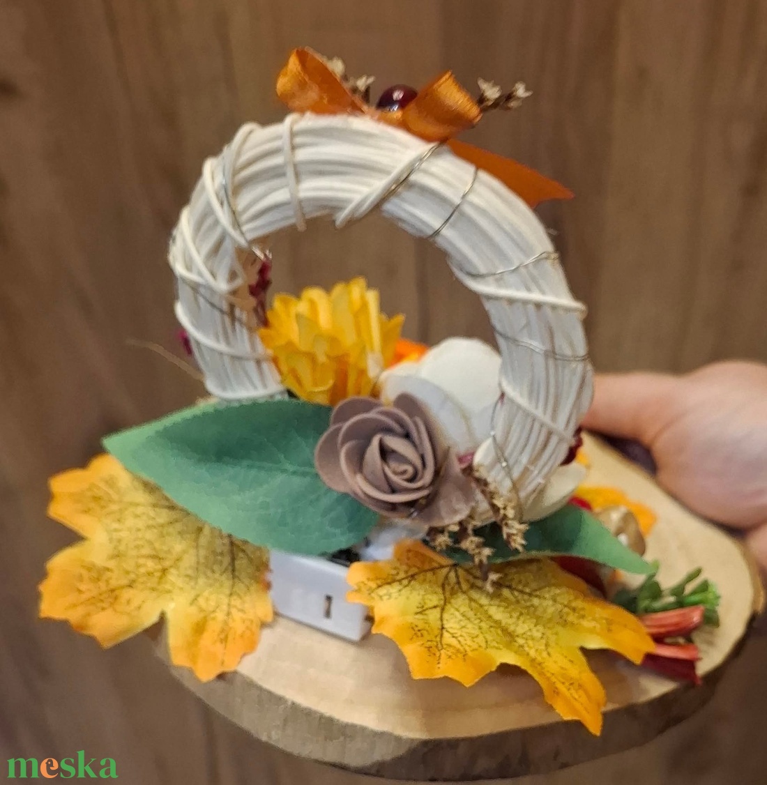 ����Őszi Ledes asztaldísz���� - otthon & életmód - dekoráció - asztal és polc dekoráció - asztaldísz - Meska.hu